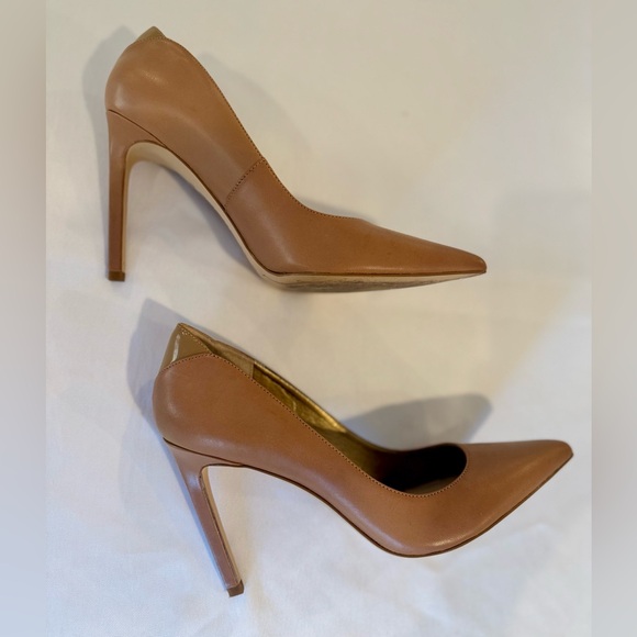 Excellent condition Sam Edelman Bea Pump Stiletto in Caramel Tan leather sz 8.5 - Picture 4 of 8